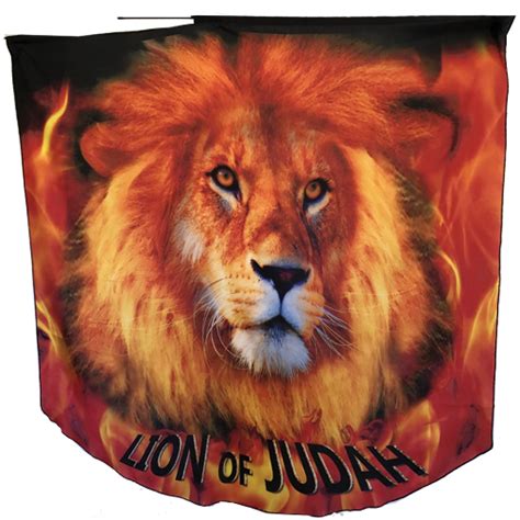 Lion Of Judah Black Font Worship Wing Flags Set High Praise Banners