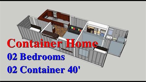 Container House Sketchup Container Home 40ft 3d Home Design Hvh