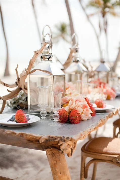 It is also additionally important to consult on a number of referrals and favorite home design and style tips in which. Coral beach wedding reception decoration ideas - Fab Mood ...