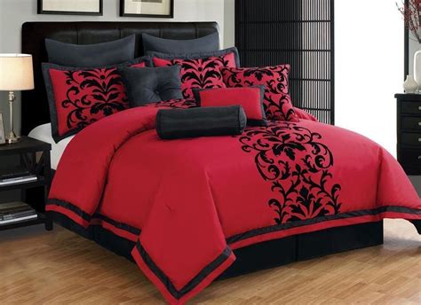 Redblack Comforter Sets 10 Piece Bed In A Bag Romantic Sexy Sexy