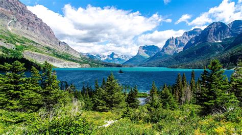 2560x1440 Saint Mary Lake Glacier National Park 1440p Resolution Hd 4k