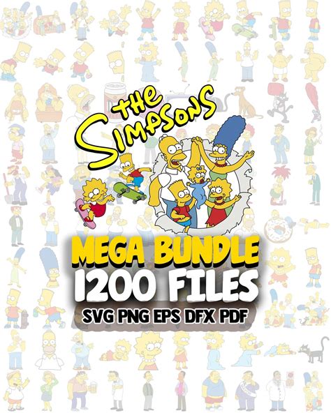 The Simpsons Svg Bundle The Simpsons Birthday Svg The Etsy