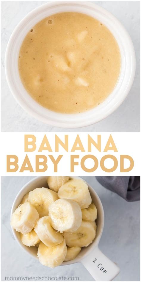 Make Your Own Banana Baby Food Recipe Banana Baby Food Baby Food