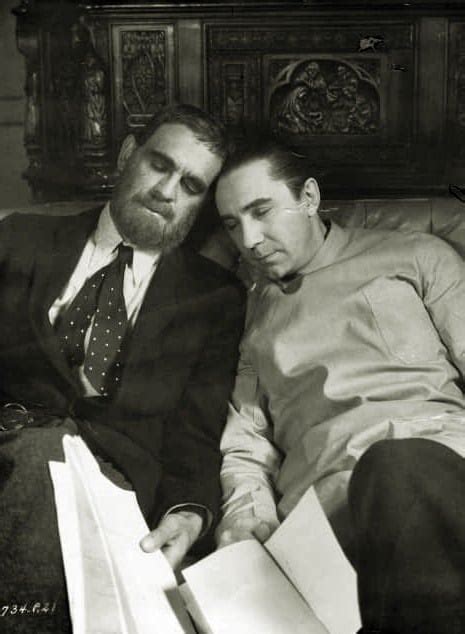 Boris Karloff And Bela Lugosi Napping On The Set Of The Raven 1935 R Moviesinthemaking