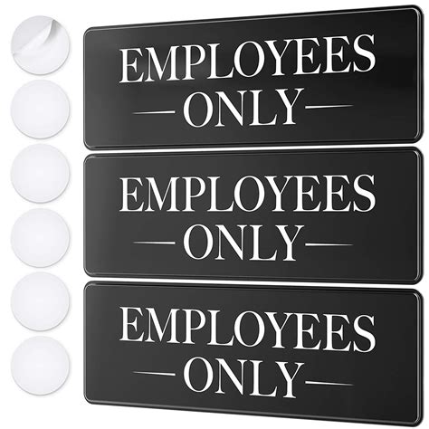 Employees Only Sign Kit Ideal Employeestaff Only Signs For Office
