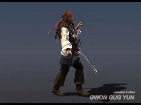 Jack Sparrow Walking Gif