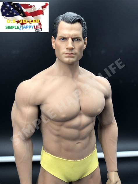 Henry Cavill Superman Head With Phicen Seamless Male Muscular Body