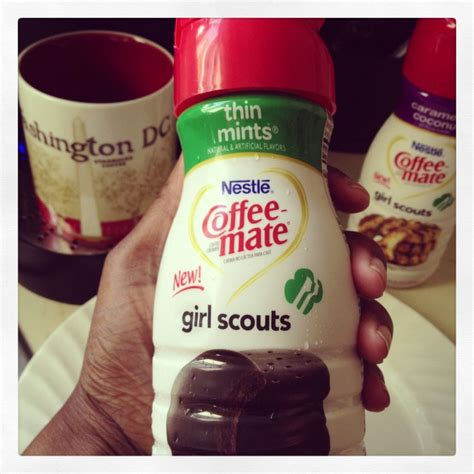 Coffeemate Girl Scouts Thin Mint Cookie Creamer Thin Mint Cookies Girl Scout Cookies Thin Mints
