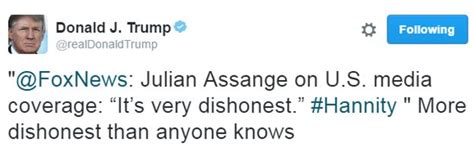 Donald Trump Backs Julian Assange Over Russia Hacking Claim BBC News