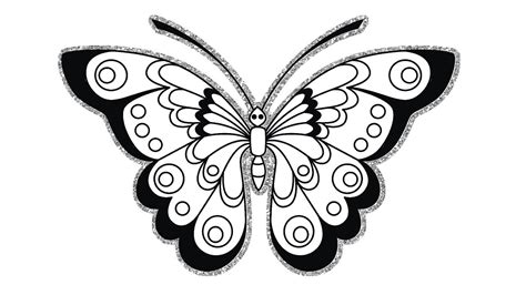 Onlinelabels clip art simple butterfly source: Sketsa Gambar Mozaik Kupu Kupu