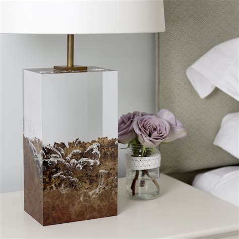 Epoxy resin night light, blue epoxy resin lamp, green epoxy resin nightlight, wooden night lights, epoxy resin wood rustic table lamp hirosart 5 out of 5 stars (243) sale price $85.99 $ 85.99 $ 143.32 original price $143.32 (40%. Wood and acrylic table lamp. Bedroom Lighting. Sculptural ...