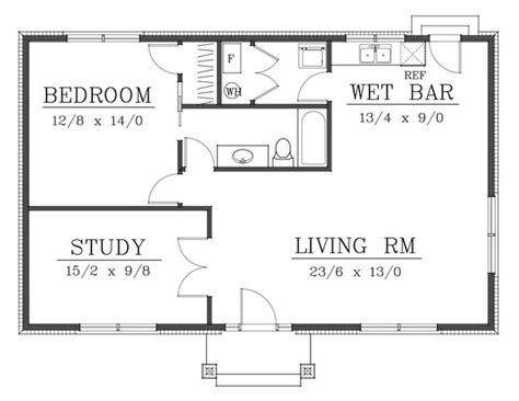 Cottage Plan 1000 Square Feet 2 Bedrooms 1 Bathroom 692 00201