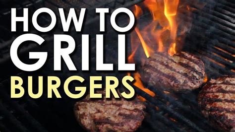 Every chance he has is spent barbecuing for the family and friends. The Art of Grilling: How to Grill a Burger - YouTube