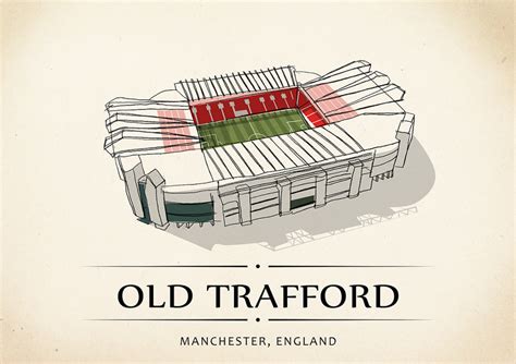 World Of Stadiums Old Trafford Poster Bestellen 11freunde Shop