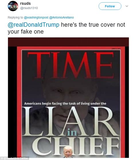 twitter goes wild over trump s fake time magazine cover daily mail online