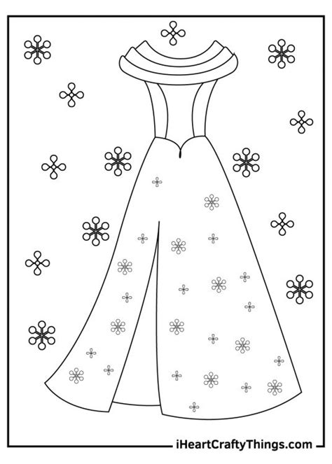 Printable Dress Coloring Pages Updated 2023