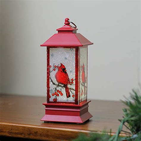 5 Led Lighted With Resting Cardinal Christmas Lantern Pricepulse