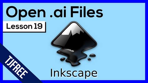 Inkscape Lesson Edit Adobe Illustrator Ai Files In Inkscape Youtube
