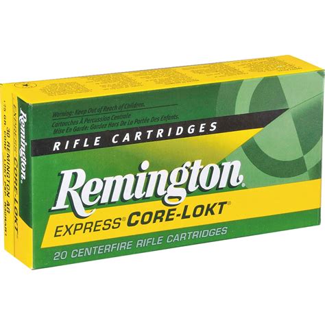 Remington Core Lokt 6mm Rem 100 Gr Pointed Soft Point 20 Rounds