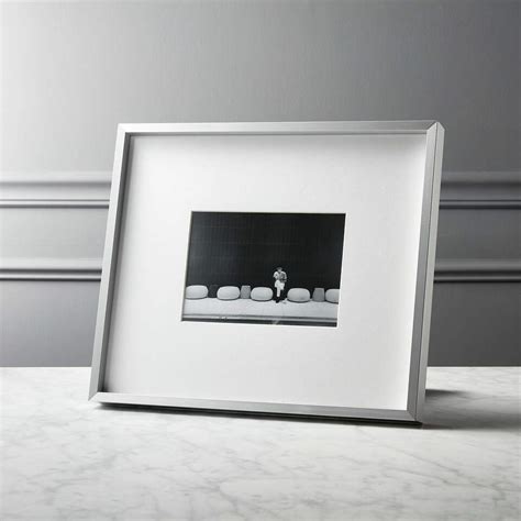 Gallery Brushed Silver 16x20 Picture Frame Cb2 Uae