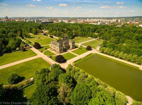 Walk in the footsteps of augustus the strong, elector of saxony, king of poland and creator of the baroque atmosphere in the dresden valley. Aerial Photography by Drone - Großer Garten Dresden ...