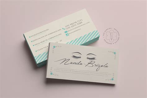 Cartão De Visita Para Nanda Brizola Designer De Sobrancelhas Loyalty