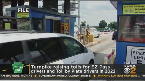 Turnpike Raising Tolls For Ez Pass Drivers And Toll By Plate Drivers In