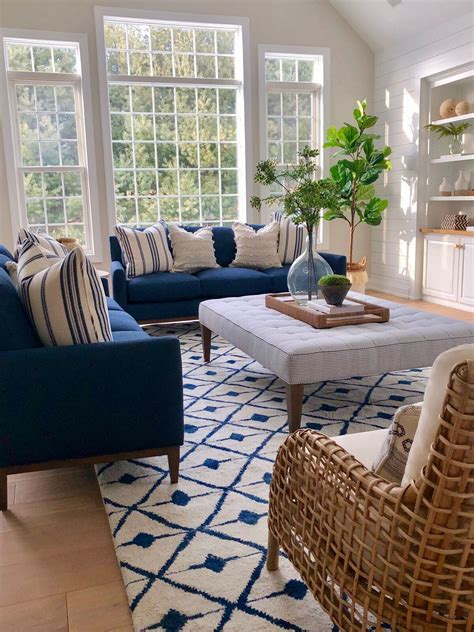 Pin by Amy Murphy on blue | Blue sofas living room, Blue couch living