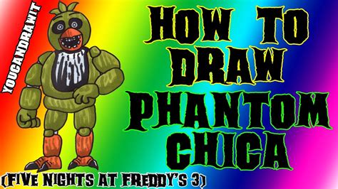 How To Draw Phantom Chica From Five Nights At Freddys 3 Youcandrawit ツ