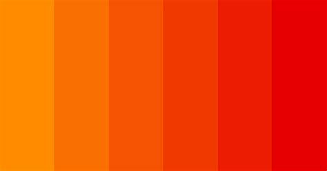 Orange To Red Gradient Color Scheme Orange