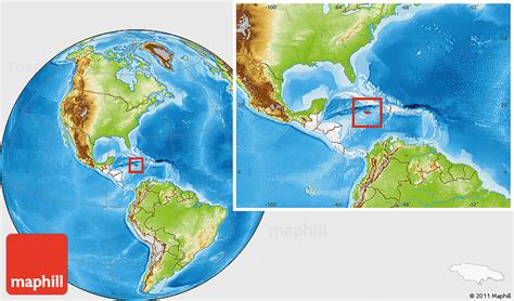 Earth Jamaica Map