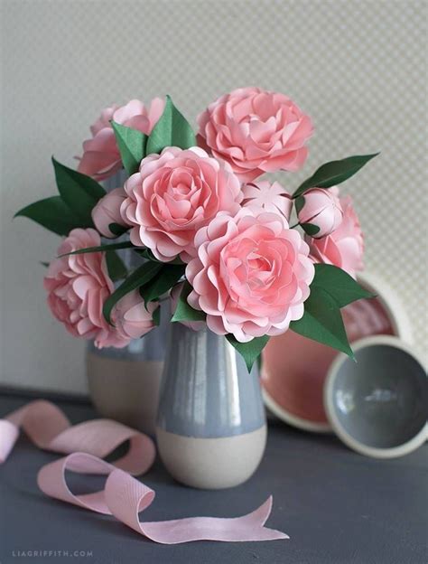 Create Your Own Paper Camellia Paperpapers Blog Paper Flowers Craft
