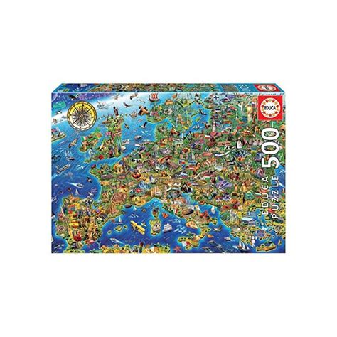 Educa Borras Genuine Puzzles Puzzle 500 Piezas Mapa De Europa