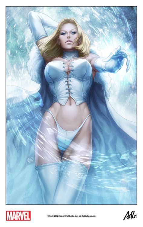 Emma Frost As The White Queen By Stanley Artgerm Lau Chicas Marvel