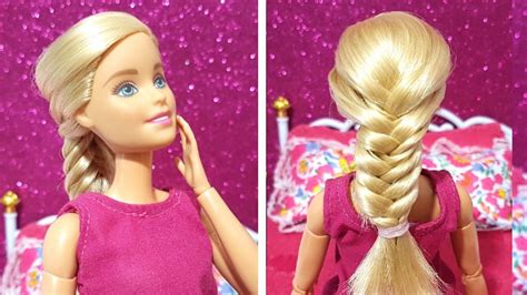 trenza fÁcil y bonita para barbie ️ peinados para barbie youtube