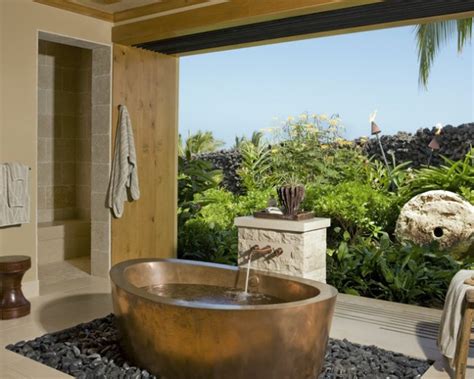 15 Relaxing Tropical Bathroom Designs For The Summer