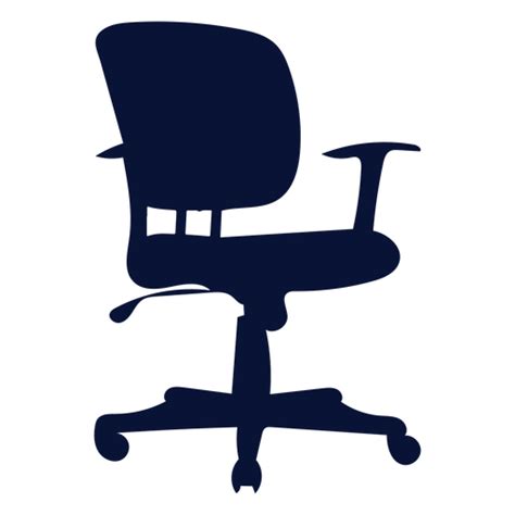Office Task Petite Chair Silhouette Transparent Png And Svg Vector File