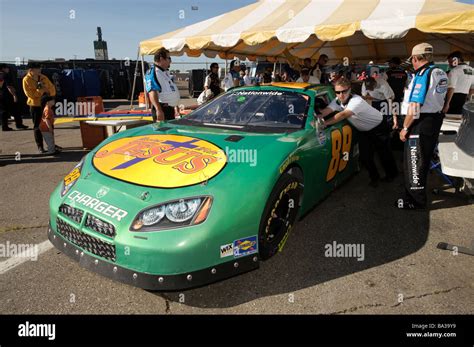 morgan shepherd s racing with jesus dodge charger nascar nationwide series car at tech