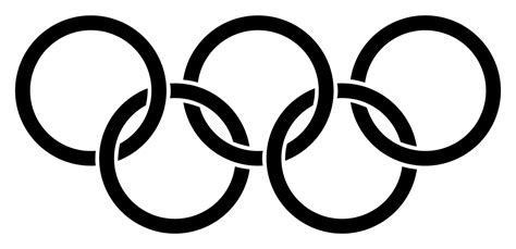 Fileolympic Rings Blacksvg Wikimedia Commons