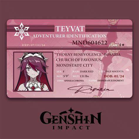 beep genshin impact id card character s adventurer identification mondstadt characters part 2