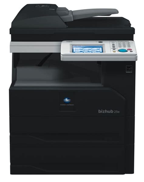 The printer tech installed a newer version of. Konica Minolta bizhub 25e Monochrome Multifunction Printer - CopierGuide