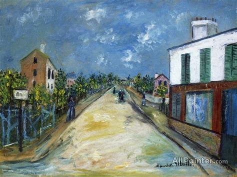 Maurice Utrillo Road In Argenteuil Val Doise Oil Painting