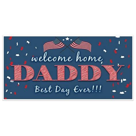 Welcome Home Dad Military Banner By Pblast Personalized Banners Baby