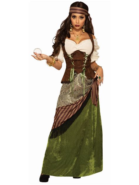 Ladies Fortune Teller Costume Gypsy Greatest Showman Fancy Dress