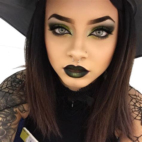 my witch makeup for work today was on point ok i love halloween halloween makeup witch witch