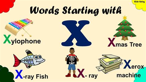 X Words For Kids