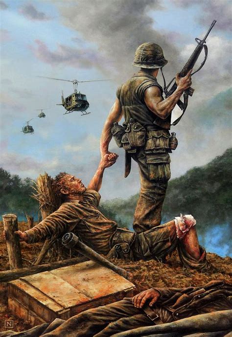 Vietnam War Artwork Woodslima