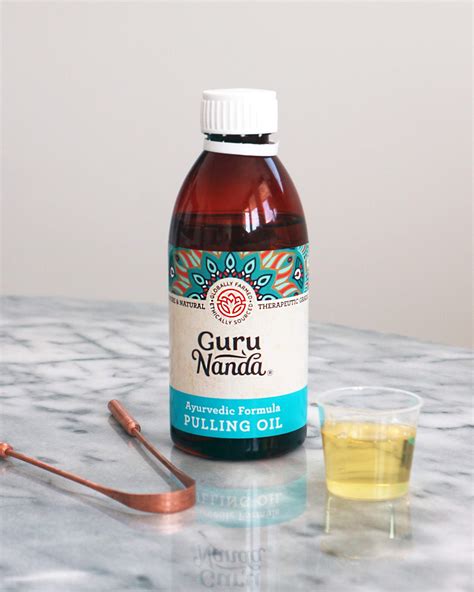 GuruNanda Oil Pulling Oil Natural Mouthwash Ayurvedic Blend Of Coconut Sesame Sunflower