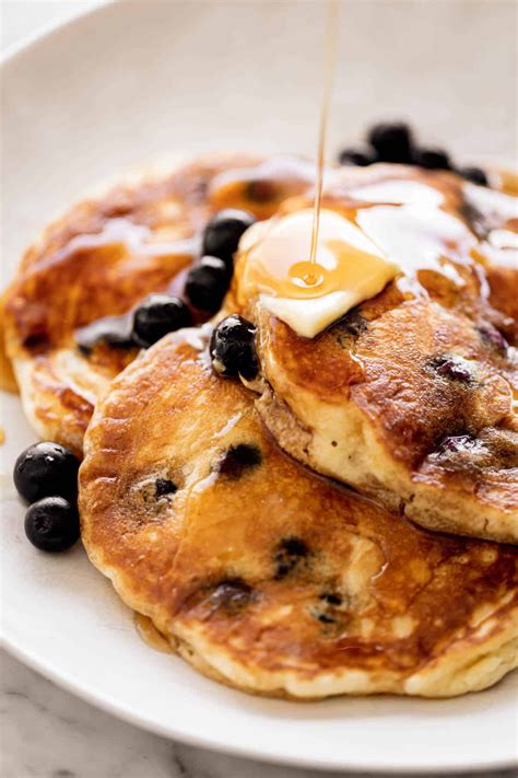 Super Fluffy Blueberry Pancakes Cafe Delites In 2020 Fluffy