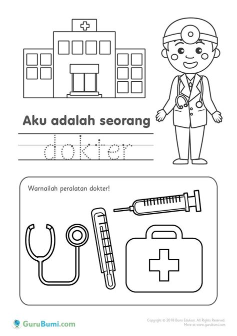 Berbicara tentang suku cherokee, tidak bisa lepas dari sequoyah. Sketsa Mewarnai Gambar Dokter | Mewarnai cerita terbaru ...